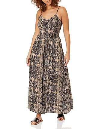 Angie Womens Juniors Embroidered Bodice Maxi Dress