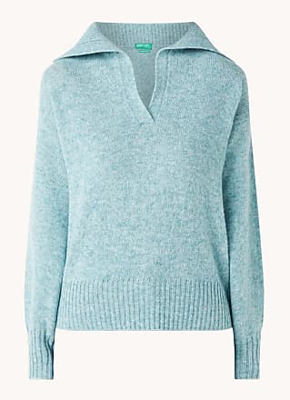 Mode Sweaters Wollen truien Hemisphere Wollen trui lichtgrijs gestippeld casual uitstraling 