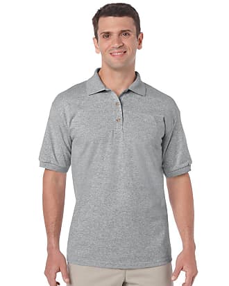 Gildan Mens DryBlend Adult Jersey Polo Shirt, Grey (Sport Grey), X-Large