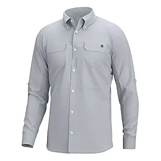 Huk Fishing Hoodie L/S Shirt Blue Gray Camo XL. Good Condition