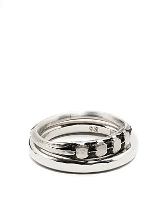 Monica Vinader Womens Silver chain-link Recycled Sterling-silver Ring L