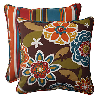 Mult.. Teal Pillow Perfect Indoor/Outdoor Westport Wicker Loveseat Cushion 