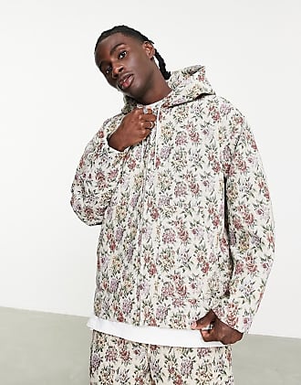 Topman hooded jacket in off white tapestry design - part of a set-Multi