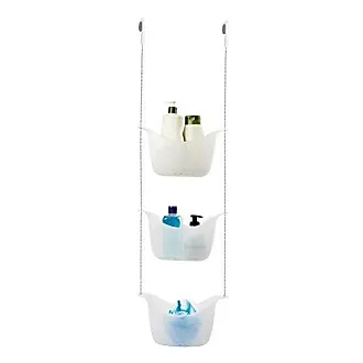 Angoily Hanging Shower Caddy Plastic Hanging Shower Caddy Basket Portable  Kitchen Organizer Storage Basket with Hook for Home Grey