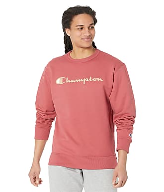 Champion Crewneck Fleece Sweatshirt for Men's Big and Tall with Script Logo 