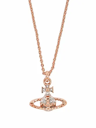 VIVIENNE WESTWOOD JEWELLERY - Mayfair Bas Relief rhodium-plated brass and  crystal pendant necklace