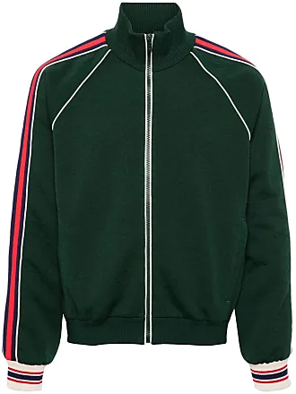 GUCCI Logo-Jacquard Wool-Blend Fleece and Shell Half-Zip Track