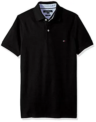 Tommy hilfiger black polo on sale shirt