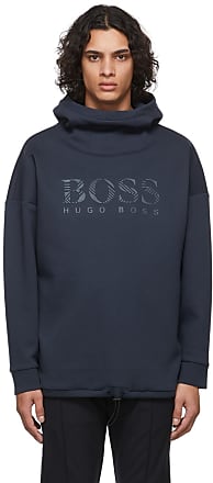 HUGO BOSS Navy Reflective Logo Hoodie