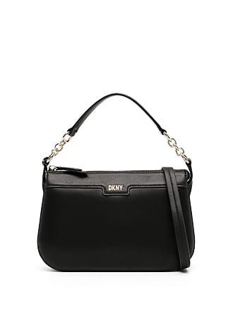 Dkny Chevron-Quilted Lambskin Crossbody Bag - Black