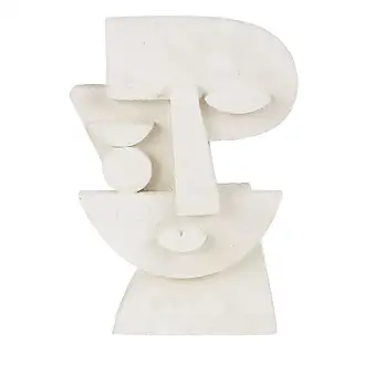 ML-Design Statuetta Decorativa a Forma di Elefante Bianco 36 x 19 x 39 cm  Stile