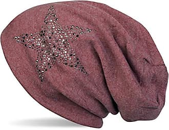 styleBREAKER Bonnet Beanie avec des étoiles rivetées en Strass et d