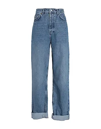 Topshop keyhole Kort jeans in ecru