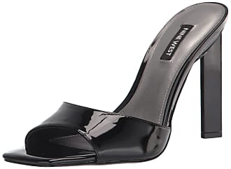 Nine West Nine West Womens HAVEIT3 Heeled Sandal, Black, 6.5