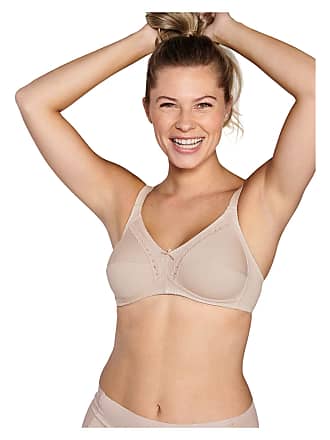 Wire Free Bra with High Cotton Content White 86078 by Naturana 