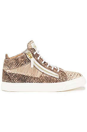Save 5% Giuseppe Zanotti Leather Urchin in Green Brown Mens Shoes Trainers High-top trainers for Men 