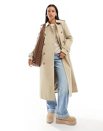 NWT MANGO Straight Cut Wool Coat In Beige Size L offers