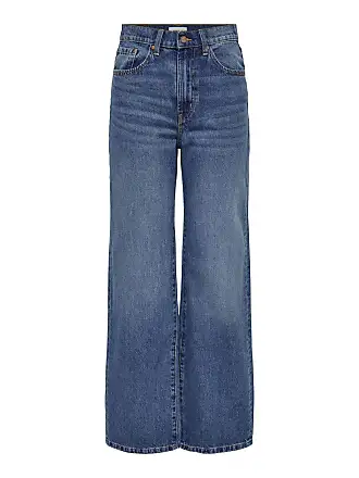 Only Damen Onlriley Life Ex Hw STR DNM Dot353 Noos Hose, Medium Blue ...