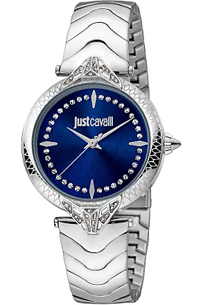 NIB deals Women's JUST CAVALLI Logo Leather Strap Watch, 34mm