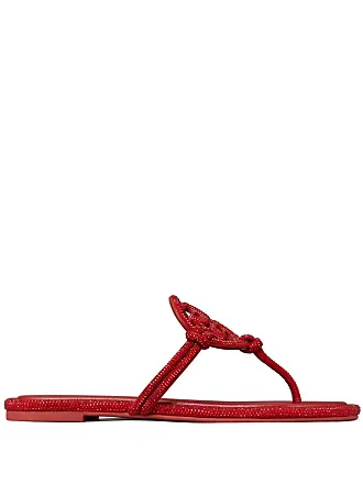 Tory fashion burch red rainbow miller sandals