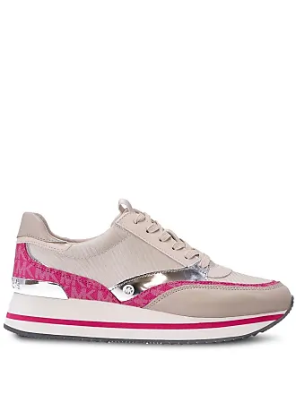 Pink michael fashion kors tennis shoes