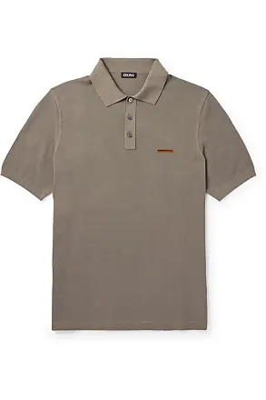 Ermenegildo 2024 Zegna 100% wool polo shirt Brown XXL