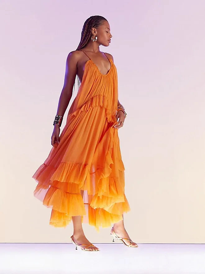 Asos fashion kleid orange