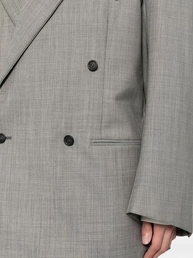 Hed Mayner double-breasted wool blazer - Grey from £2,518.00 - on Stylight