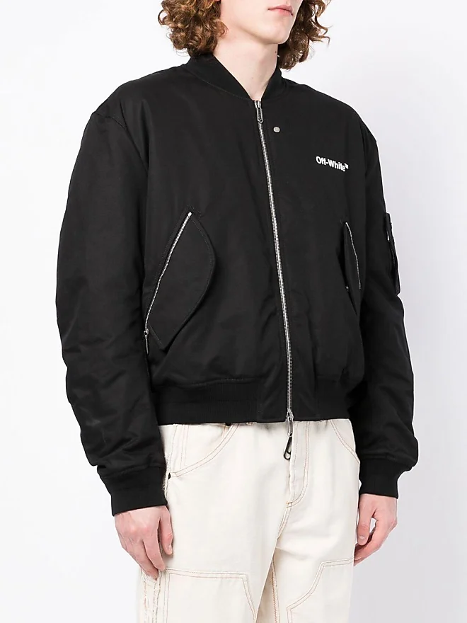 Compare prices for Off-white Diag print bomber jacket - Black | Stylight