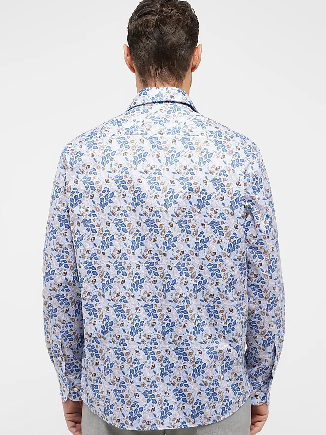 Vergleiche Preise für | Hemden - Herren ETERNA Normalgrößen, (royal Eterna FIT 40, Gr. Langarm blau) COMFORT blau Langarmhemd Stylight