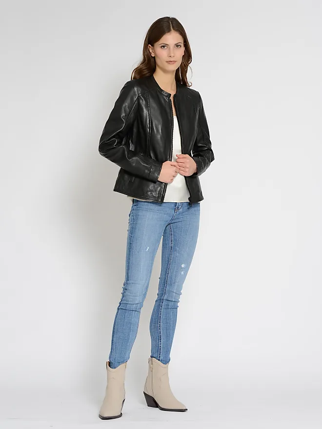 Preise Gr. XL, Stylight Jacken | MUSTANG (black) - Mustang Lederjacke für Vergleiche Lederjacken Damen 31022106 schwarz