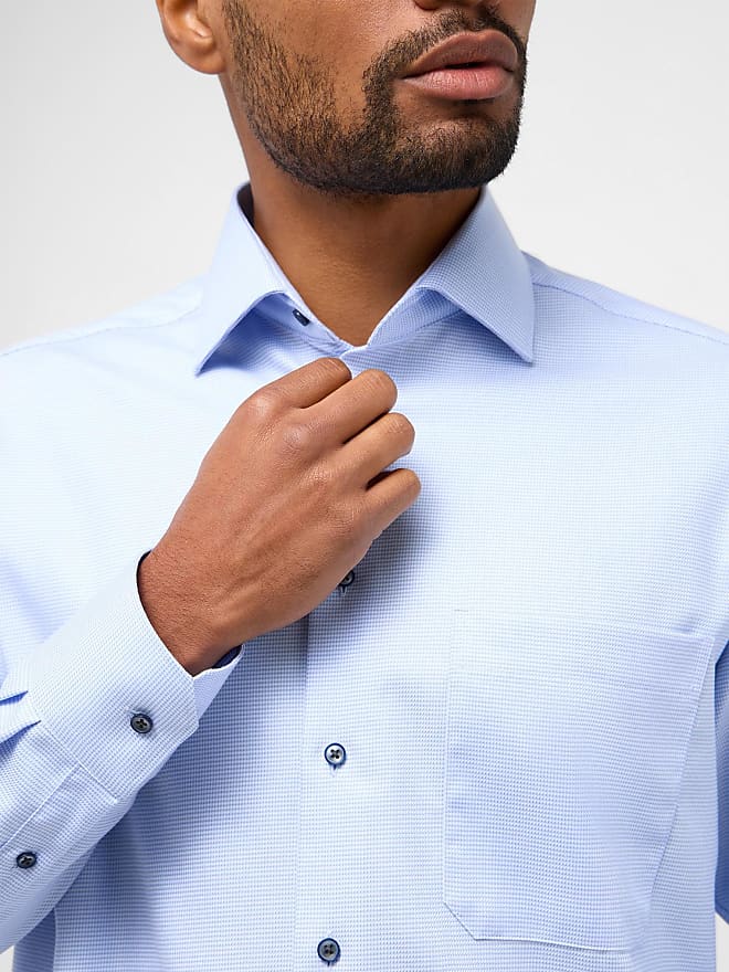 Herren Gr. | Normalgrößen, COMFORT Hemden Stylight Langarmhemd 40, für Preise (hellblau) ETERNA FIT Eterna Langarm blau Vergleiche -