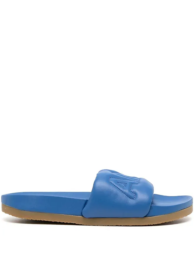 AMBUSH logo-quilted leather slides - Blue from £337.00 - on Stylight