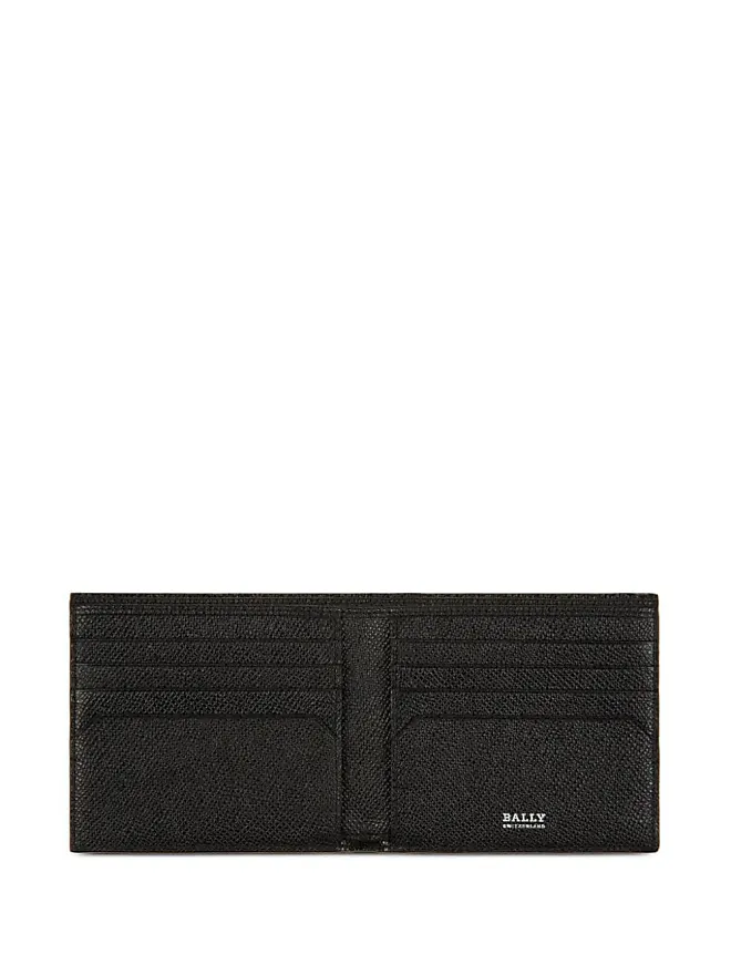 NWT hotsell BALLY Bifold Leather Wallet Signature Stripes Black