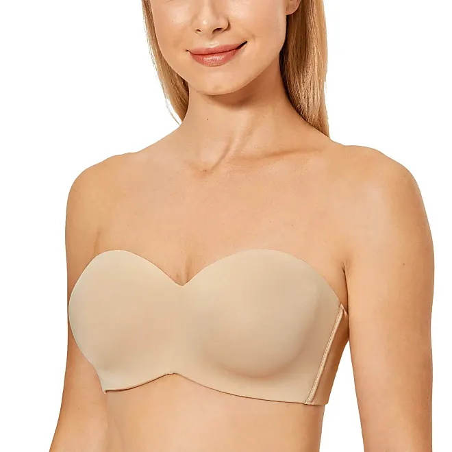 Delimira Donna Reggiseno A Fascia Multifunzione Con Ferretto Senza