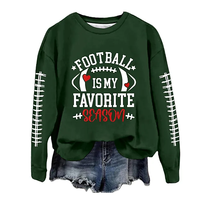 Generic Football Is My Favorite Season Felpe Da Donna Succinte 