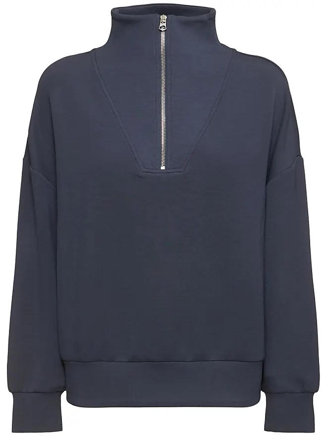 Compare prices for Varley Hawley Half Zip Knit Sweater Blue- | Stylight