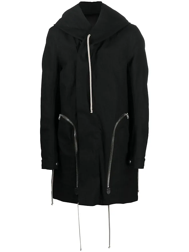 Compare prices for Rick Owens Bauhaus fishtail parka - Black | Stylight