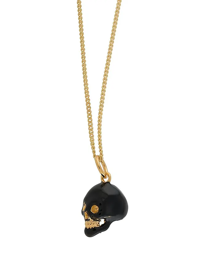 Compare prices for True Rocks skull pendant necklace - Gold | Stylight