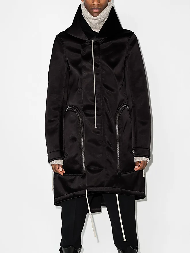 Rick Owens Bauhaus Fishtail oversized coat - Black from £1,404.00 - on  Stylight