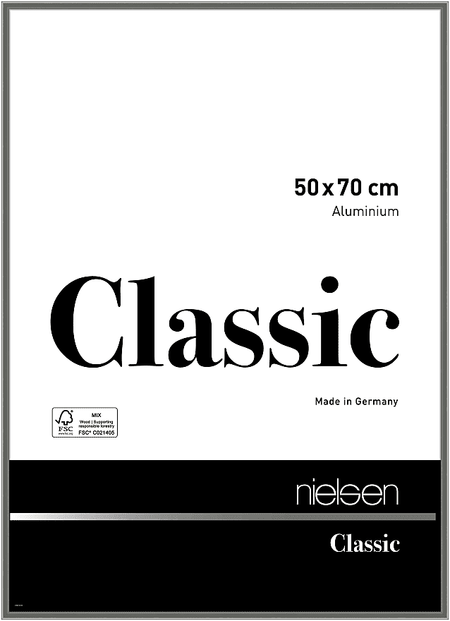 Nielsen Design Bilderrahmen X Cm Aluminium Schwarz Matt