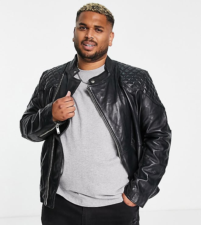 ronver leather biker jacket