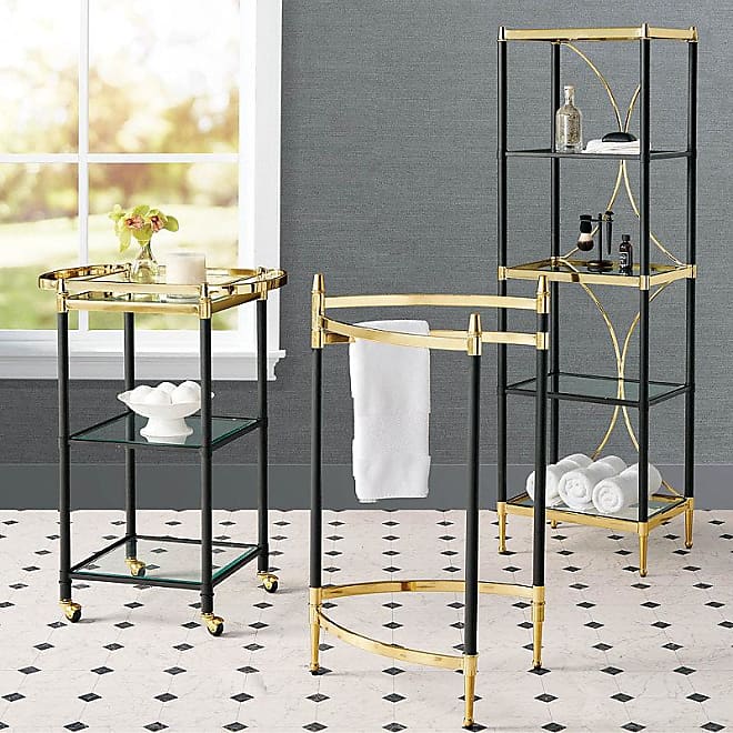 Frontgate Angelina Bath Collection - 5-tier Etagere - Frontgate 