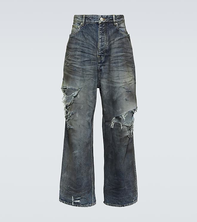 Balenciaga Distressed wide-leg jeans from £1,190.00 - on Stylight