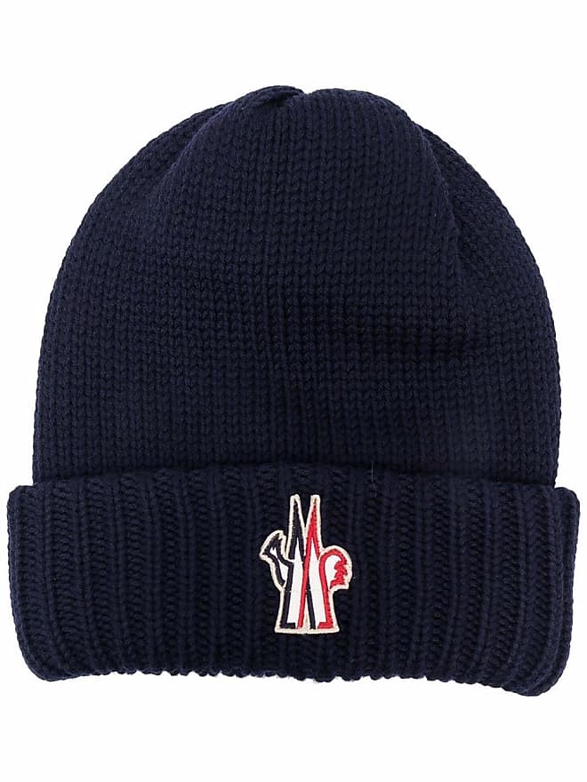 Blue moncler orders beanie