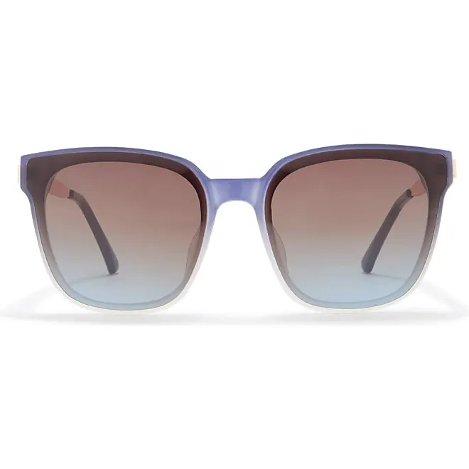 Compare Prices for Two-Tone Square Sunglasses in Blue/Ivory at ...