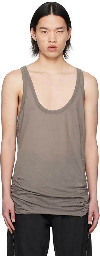 Compare prices for Rick Owens Gray Fog Tank Top Brown- | Stylight