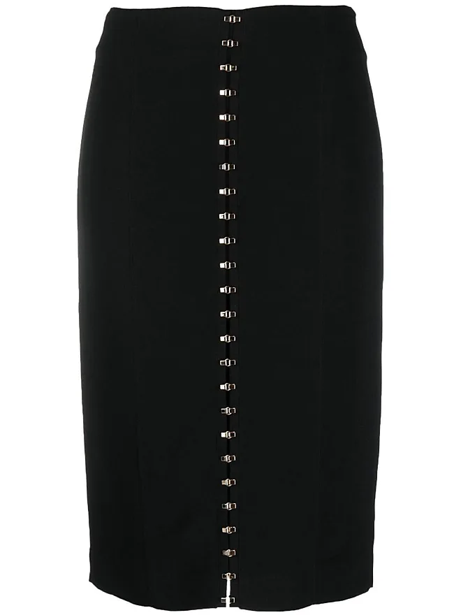 Loulou embellished bow-detail mini skirt - Black