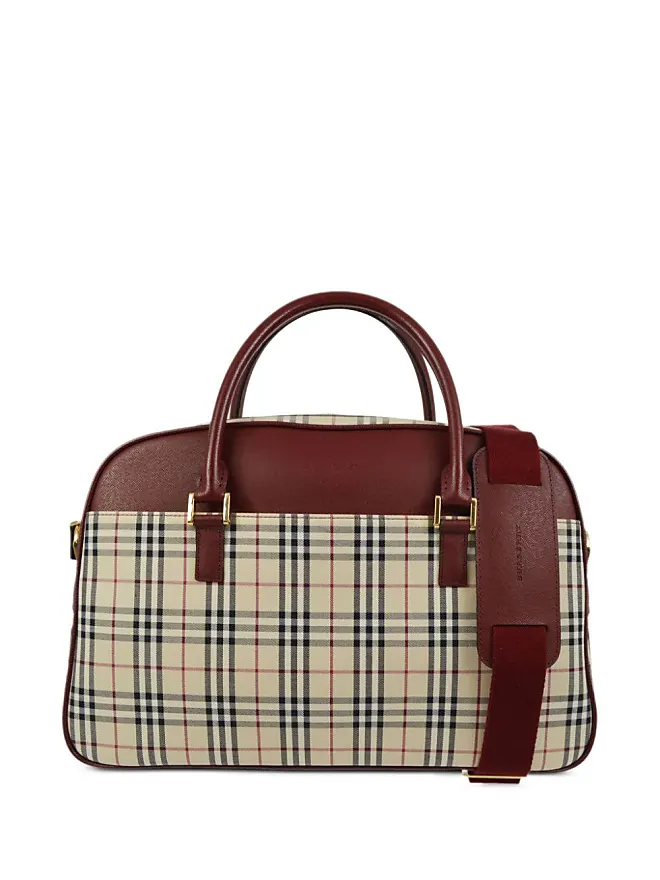 Compare Prices for 1990-2000s Vintage Check two-way bag - women ...