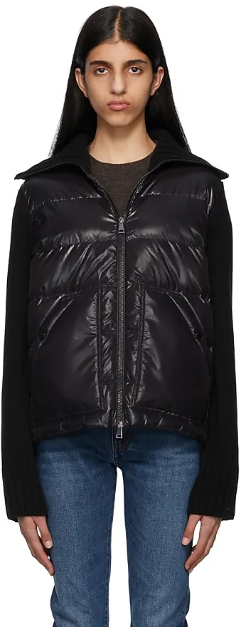 Compare Prices for Black Paneled Down Jacket - Moncler | Stylight